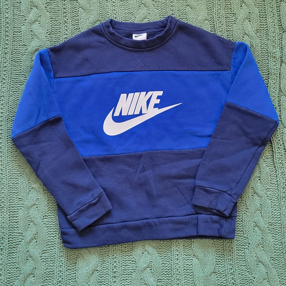 Nike Kids Two-Tone Blue Sweatshirt